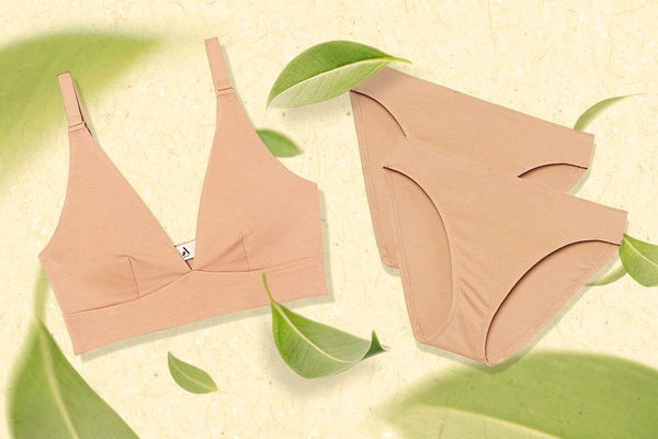 intimo sostenibile amazon aware foglie 