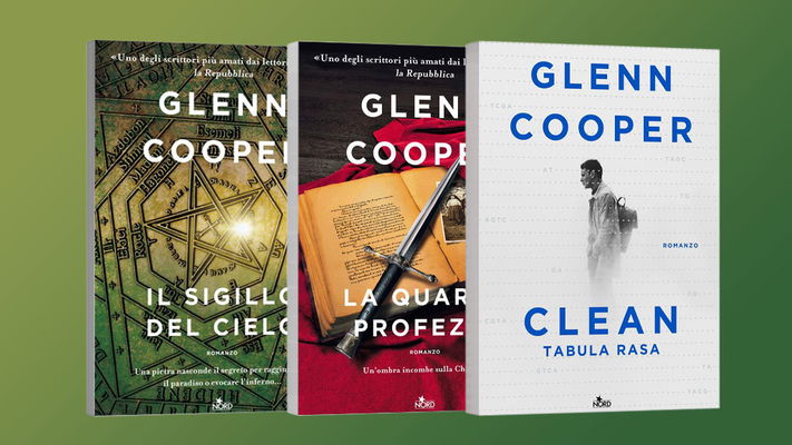 libri di glenn cooper mockup verde bottiglia