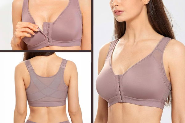 reggiseno post-operatorio indossato dettagli