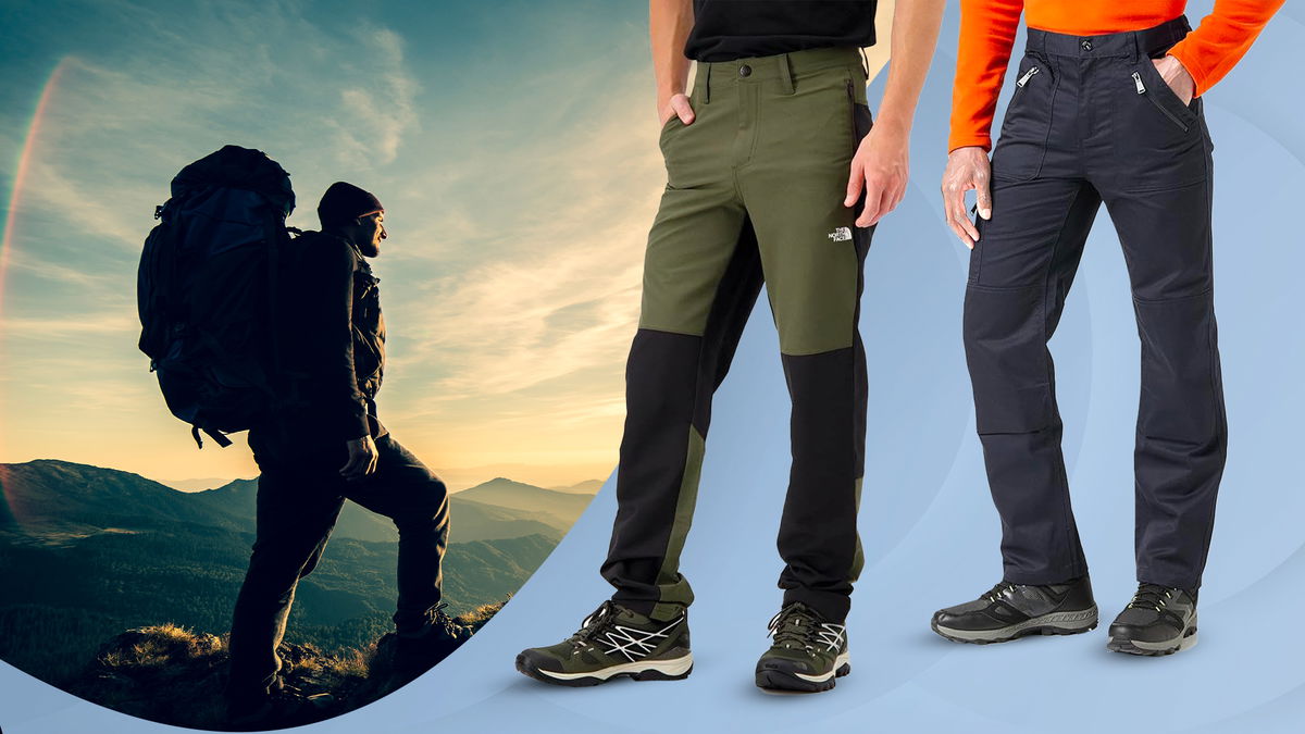 Modelli con indosso pantaloni da trekking