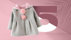 cappotto bambina grigio con grafica rosa