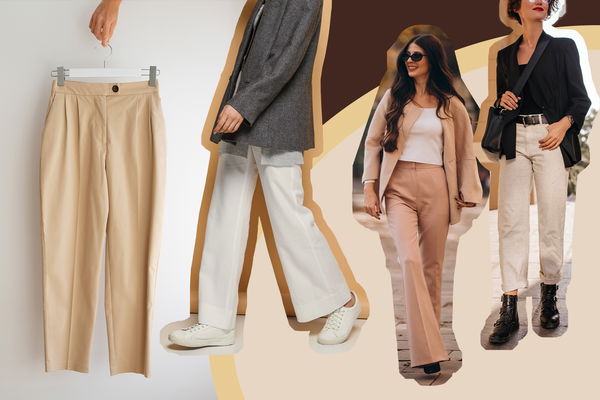 pantaloni beige donna abbinamenti