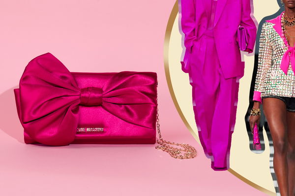 pochette fucsia indossate