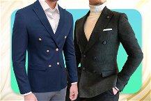 Due modelli che indossano giacche a doppiopetto