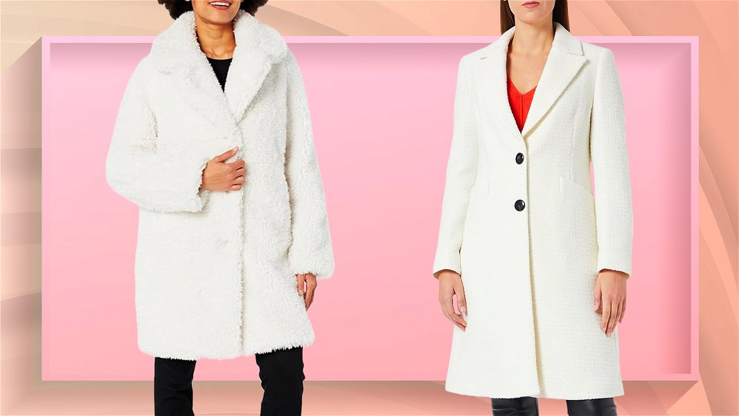 cappotto donna bianco indossato da due modelle 