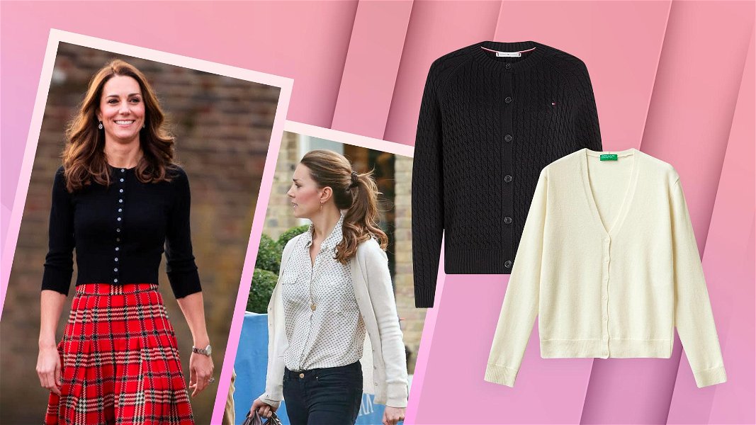Cardigan donna come Kate Middleton copia look