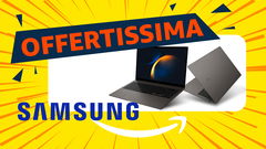 Portatile samsung galaxy book3  in primo piano in offertissima