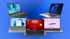 5 notebook economici su sfondo tech