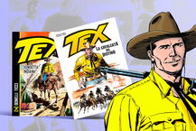 Foto di fumetti in primo piano di Tex Willer