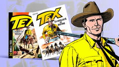 Foto di fumetti in primo piano di Tex Willer