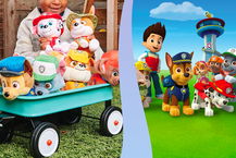 Foto dei peluche dei Paw Patrol