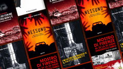 libri mostro di firenze mockup sfondo rosso