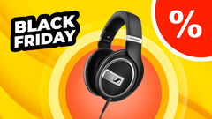 nullblack friday cuffie Sennheiser sfondo giallo 