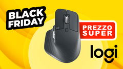 black friday mouse  wireless Logitech MX Master 3S sfondo giallo