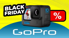 gopro Hero 10 sconto black friday sfondo giallo