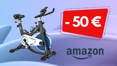 cyclette sconto amazon sfondo celeste 