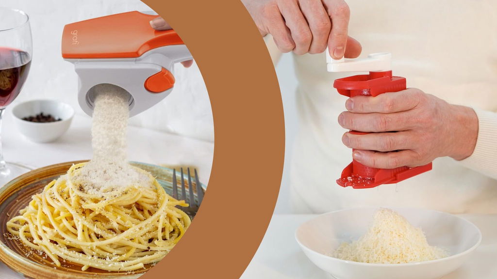 due foto di due grattugia formaggio diverse