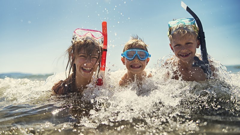 Maschera da snorkeling per bambini, esplorare i fondali è un gioco da ragazzi