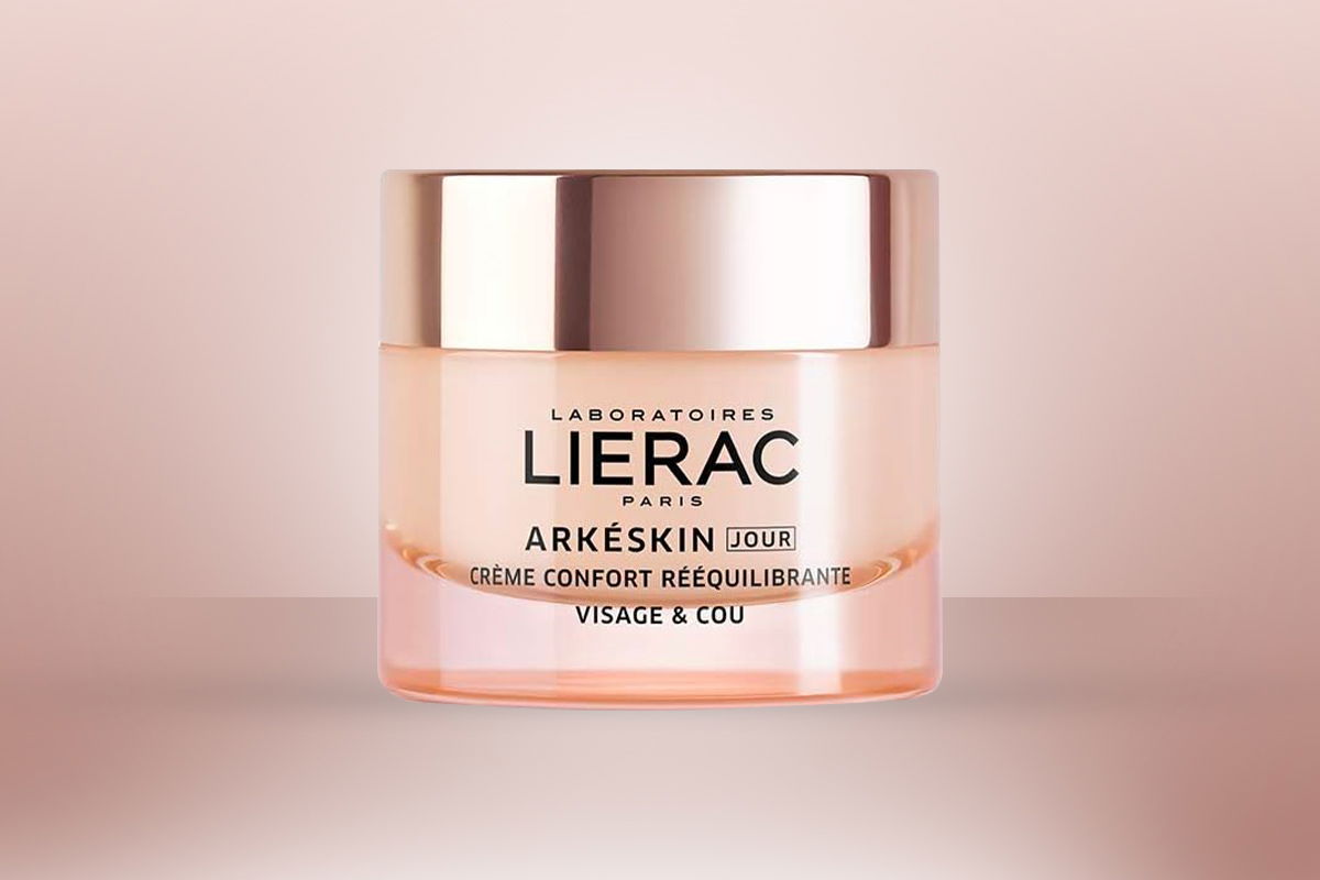 crema menopausa lierac sfondo rosa