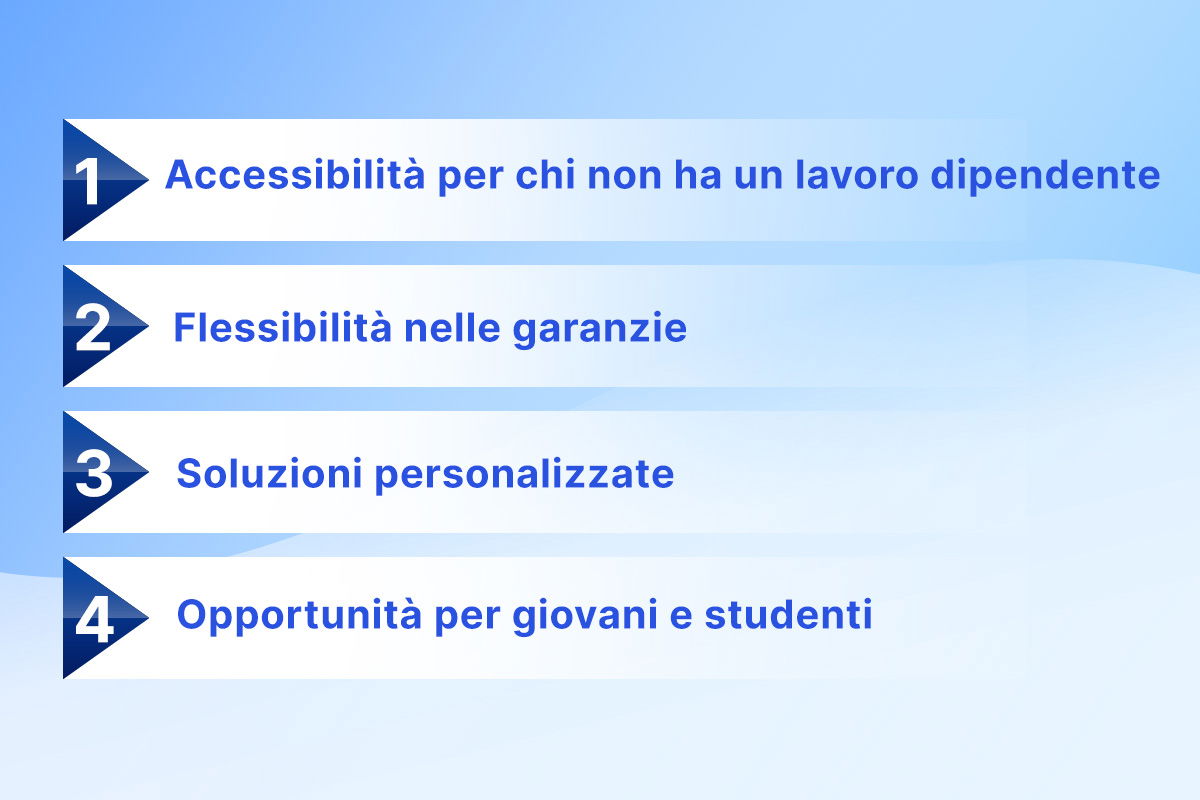 grafico finanziamento senza busta paga vantaggi