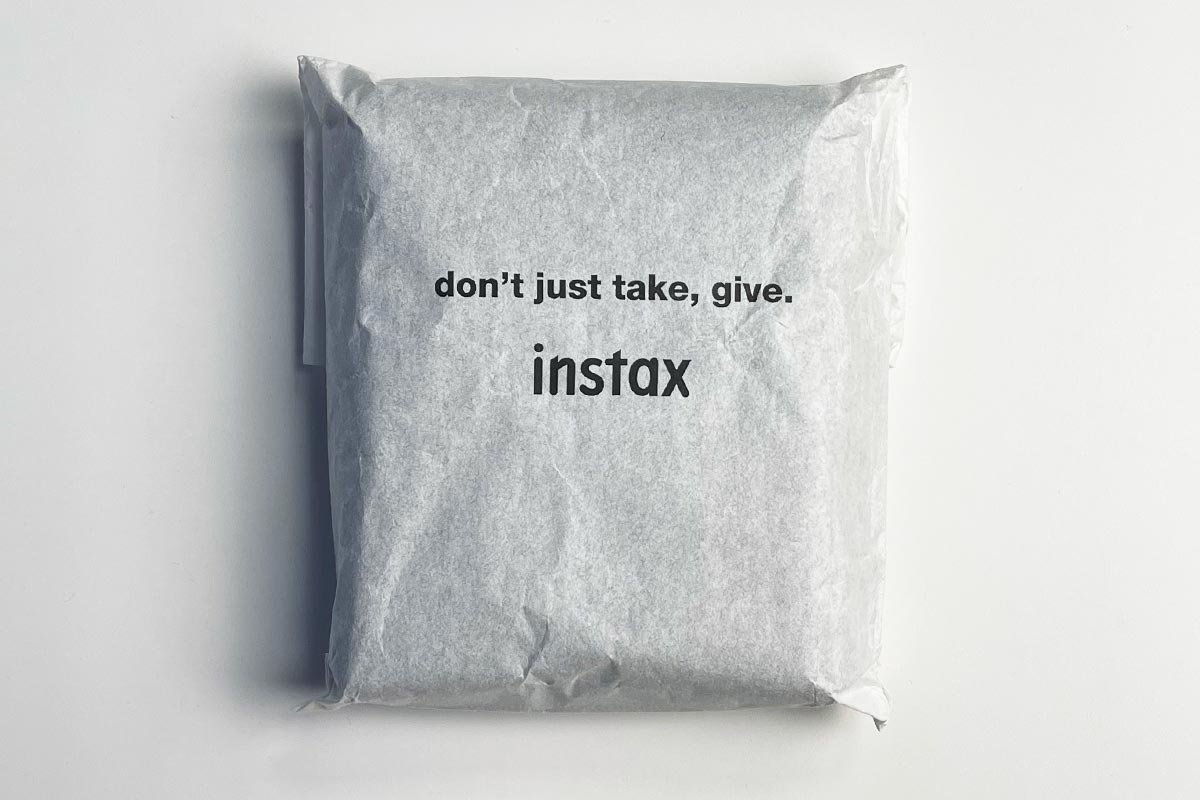 instax square link claim sul packaging interno