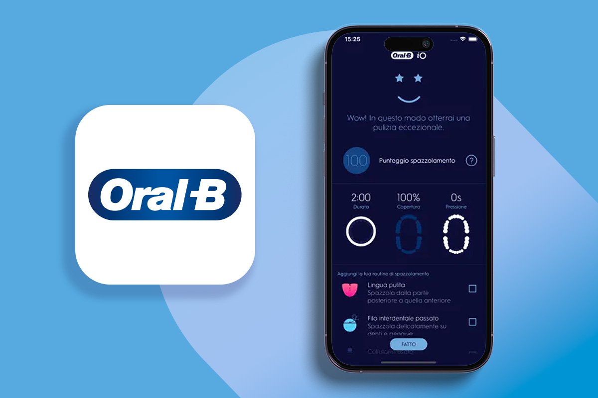 applicazione oral-b grafica telefono