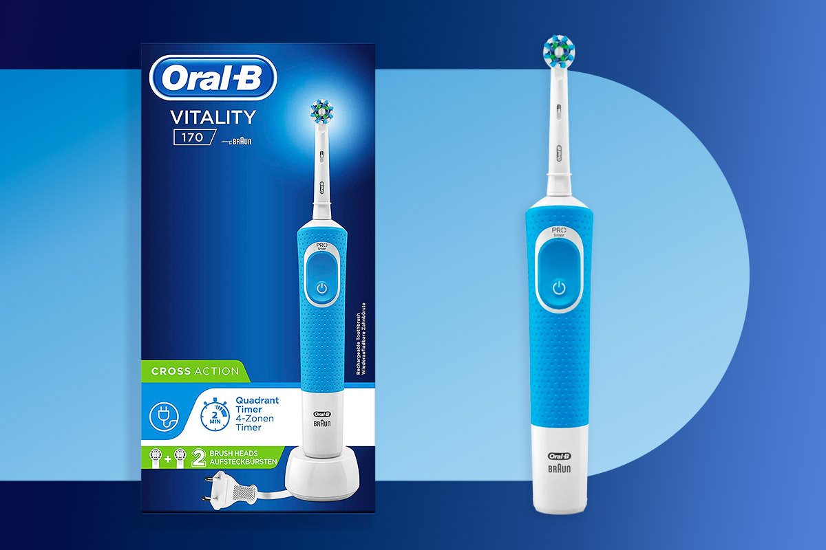 Oral-b spazzolino elettrico vitality grafica con scatola