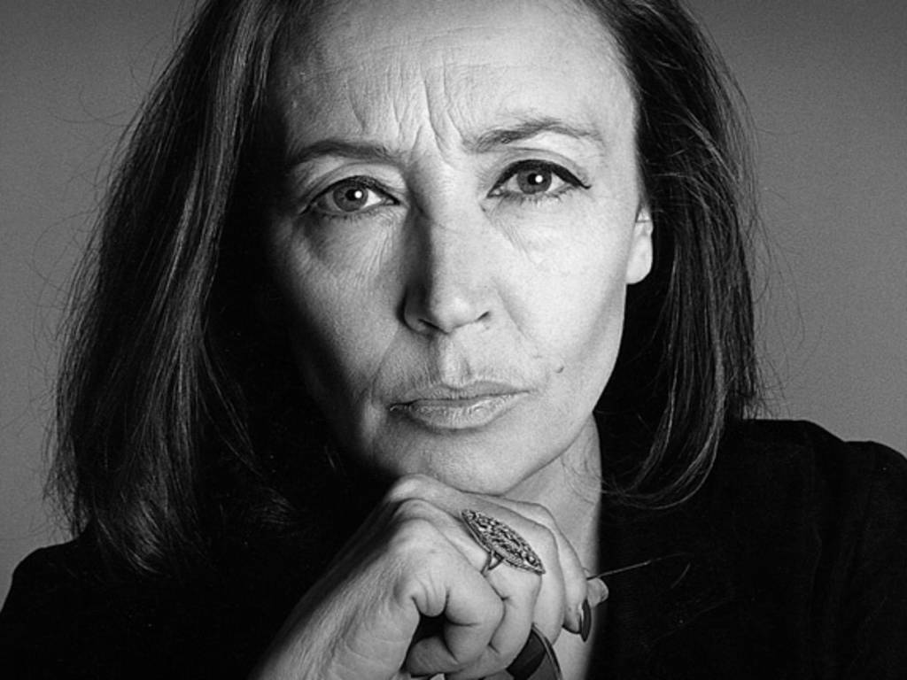 Oriana Fallaci in primissimo piano