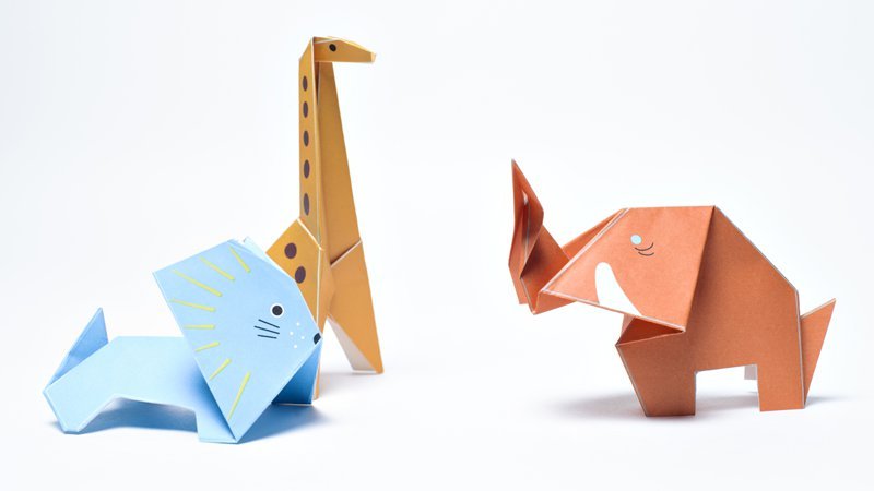 Farfalle Della Carta Giapponese Di Origami Fotografia Stock