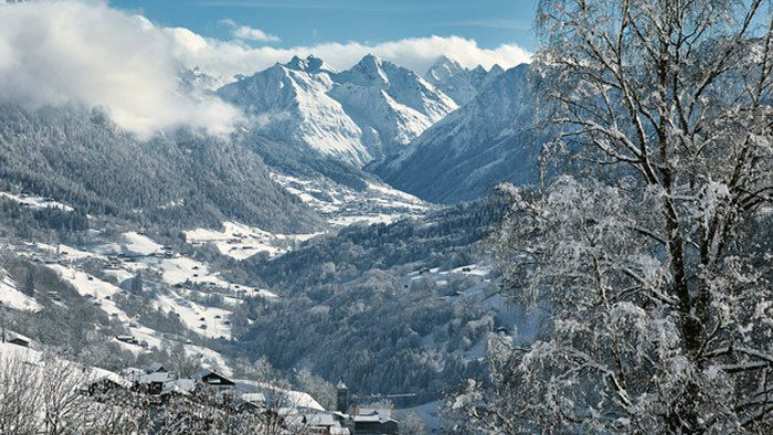 montagna di inverno