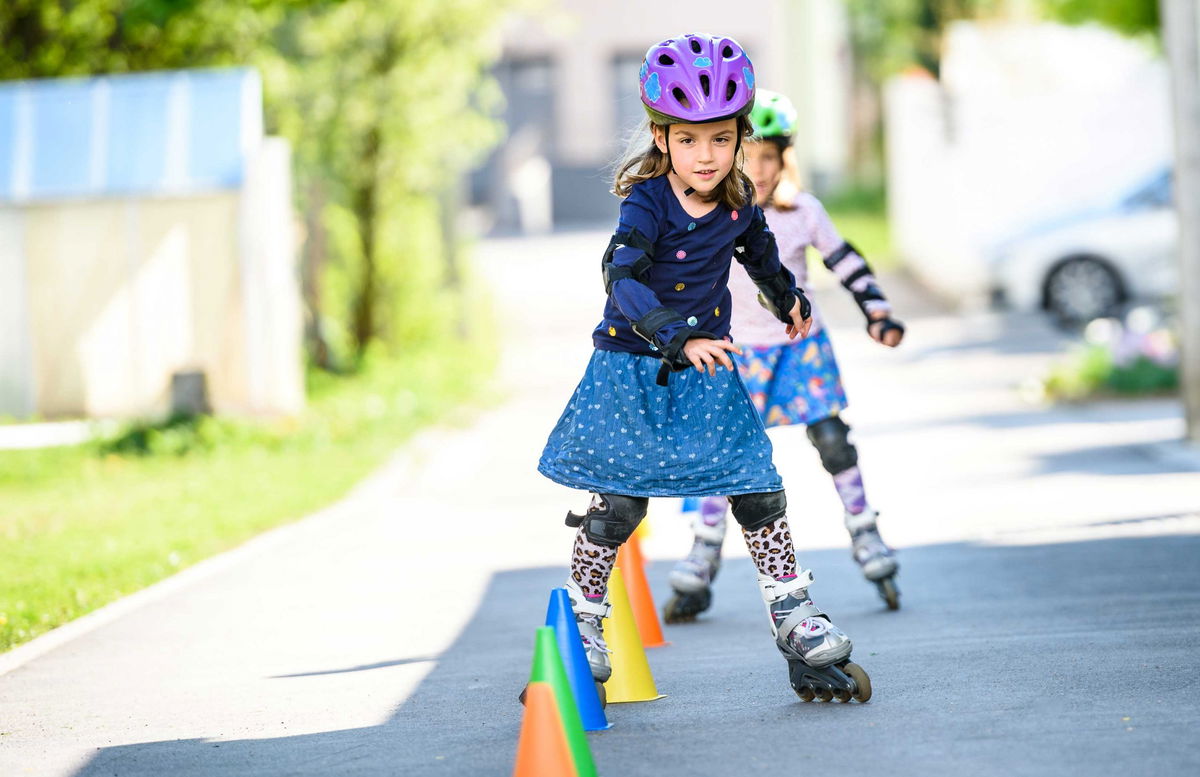 Pattini in linea per bambine veloci come il vento