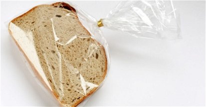 fetta di pane in un sacchetto