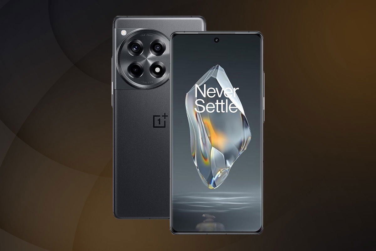 smartphone fascia media Oneplus 12 R sfondo nero