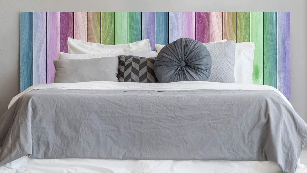 Testata letto color arcobaleno