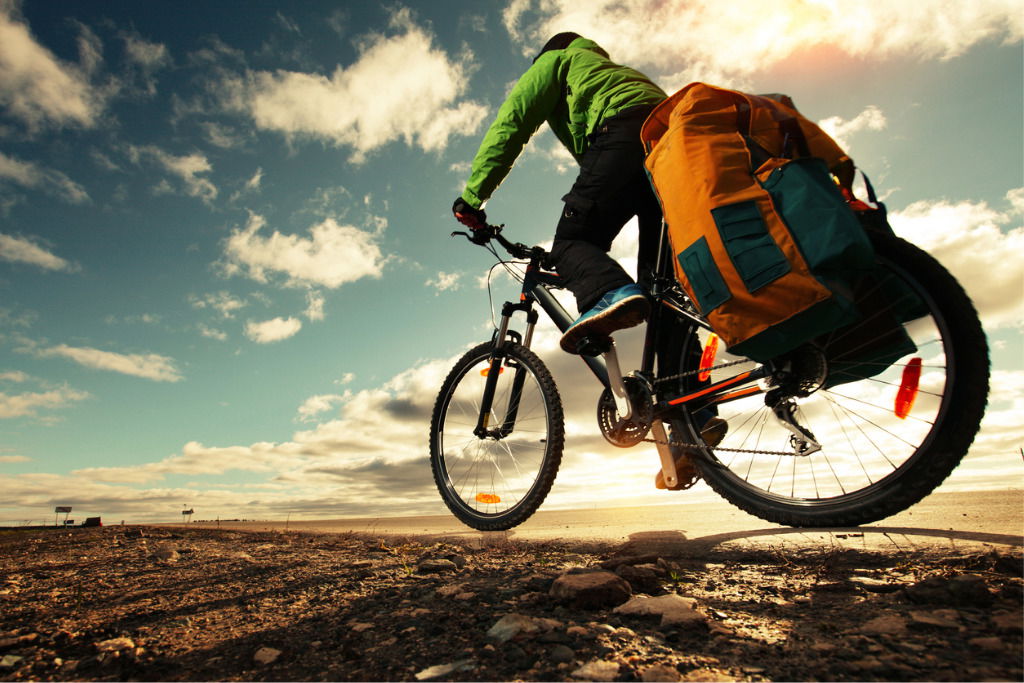 bici con borsa